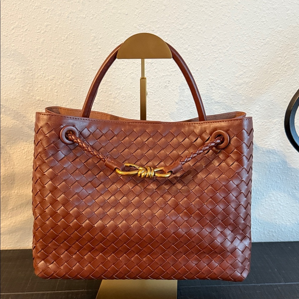 Brown Woven Tote